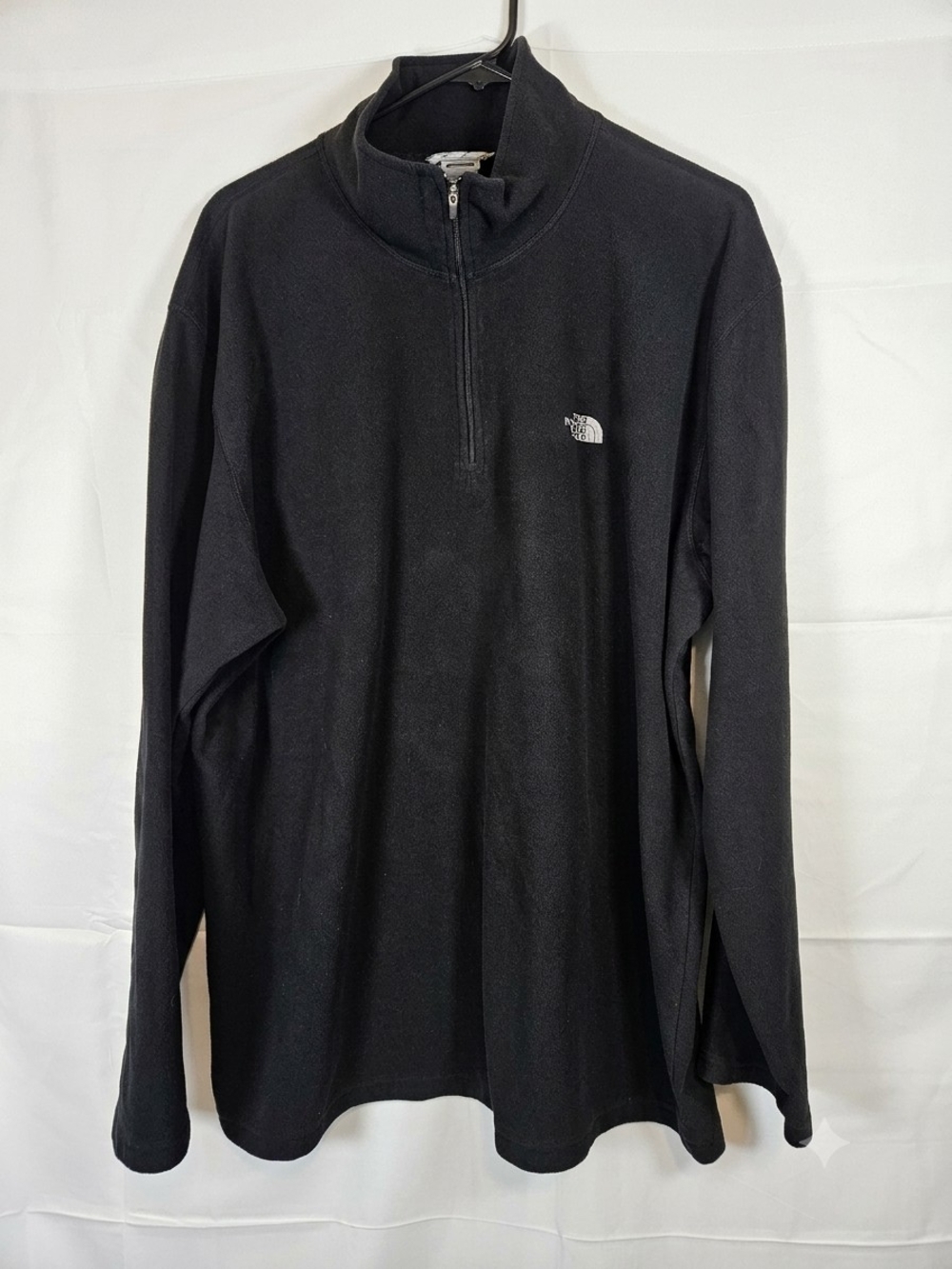 The North Face Men’s Black Half-Zip Fleece Pullover TKA 100